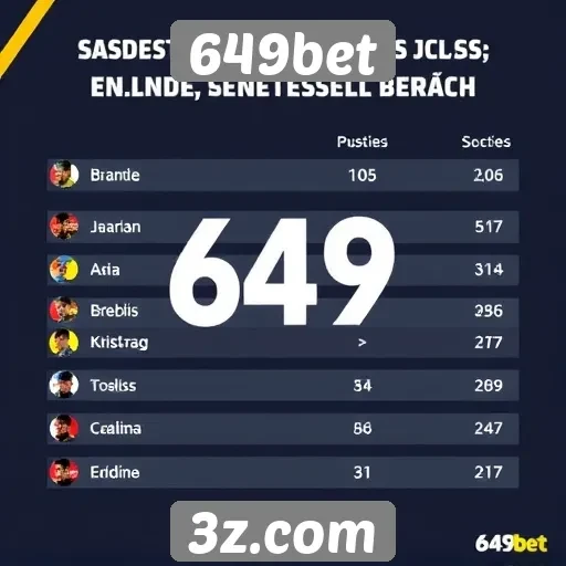 Estatísticas de jogadores na 649bet